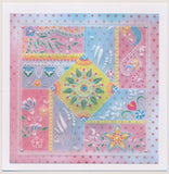 Tina's Small Floral Swirls & Corners A5 Square Groovi Plate Duo