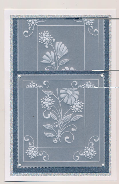 Tina's Small Floral Swirls & Corners 1 A5 Square Groovi Plate