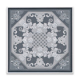 Tina's Floral Swirls & Corners All in One - Thank You A5 Square Groovi Plate