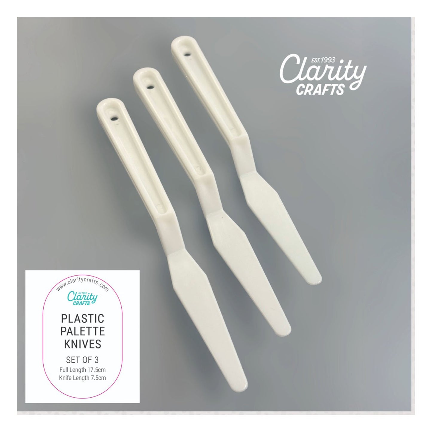 Plastic Palette Knives Set of 3