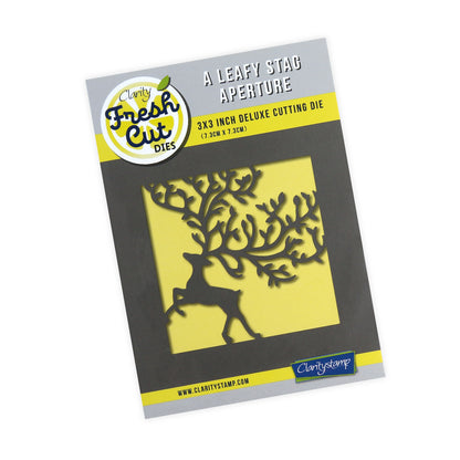 A Leafy Stag Aperture Die 3" x 3"
