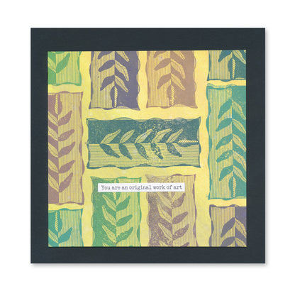 KISS by Clarity - Tina's Retro Hearts & Leaves A5 Stamp Set