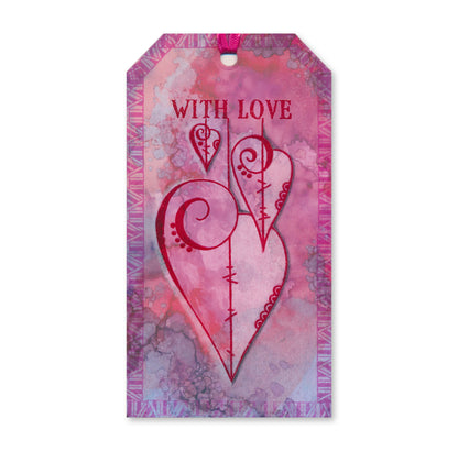 KISS by Clarity - Tina's Retro Hearts & Leaves A5 Stamp Set