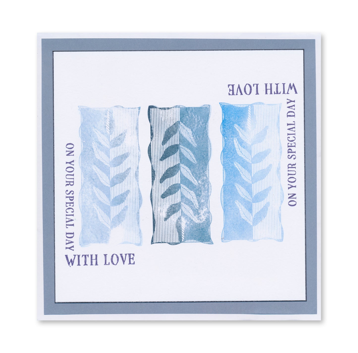 KISS by Clarity - Tina's Retro Set 1 - Banners, Candles, Hearts & Leaves A5 Stamp Trio