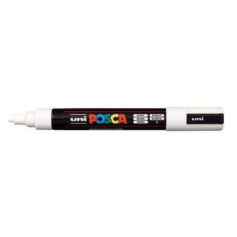 White - Uni Posca Marker Pen - PC-5M - Medium Tip