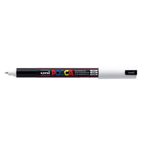 White - Uni Posca Marker Pen - PC-1MR - Ultra Fine