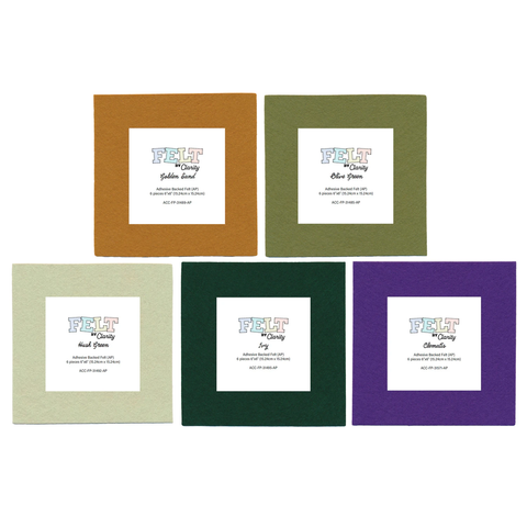 Felt by Clarity - Autumn Selection Pack 6x6 Adhesive Backed Felt x30