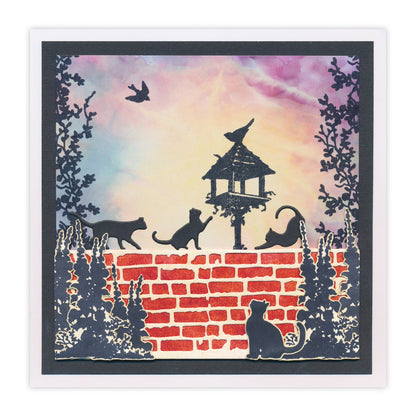 New Design Dies - 35 - Brick Wall With Cats and Dogs