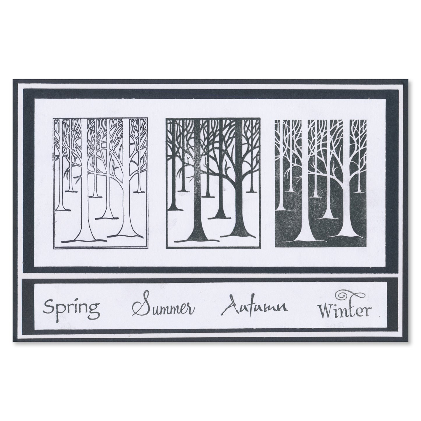 Treescape - Three Way Overlay A5 Stamp Set