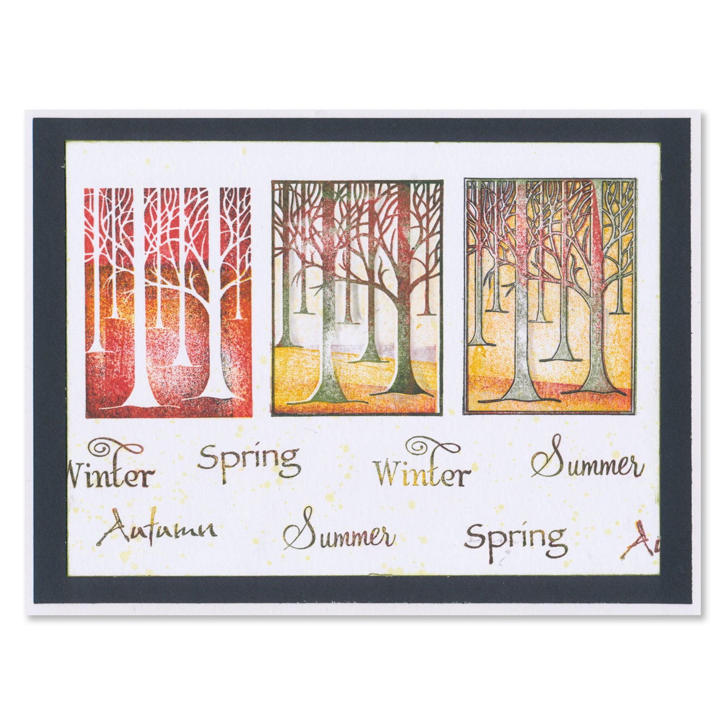 Treescape - Three Way Overlay A5 Stamp Set