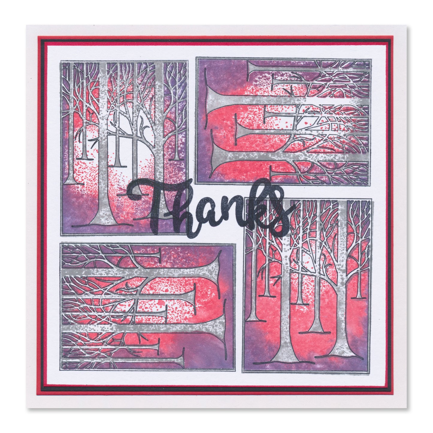 Treescape - Three Way Overlay A5 Stamp Set