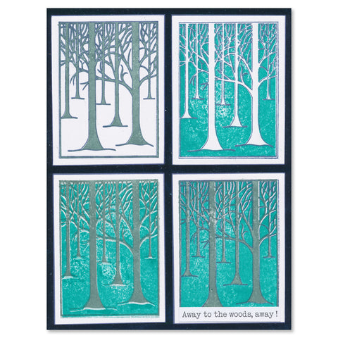 Treescape - Three Way Overlay A5 Stamp Set