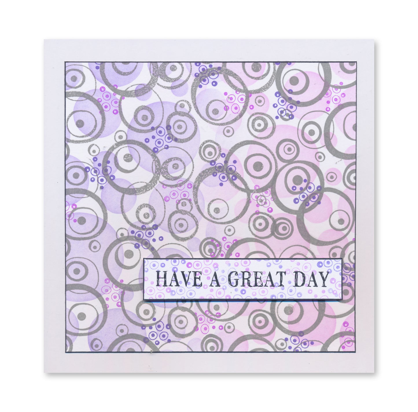 KISS by Clarity - Tina's Retro Bubbles A5 Stamp Set