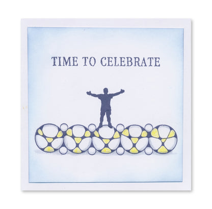 KISS by Clarity - Tina's Retro Set 2 - Bubbles, Stars & Triangles A5 Stamp Trio