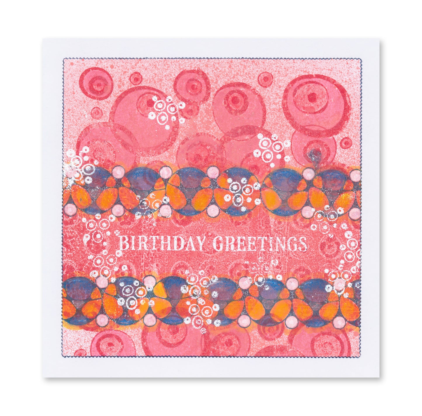 KISS by Clarity - Tina's Retro Set 2 - Bubbles, Stars & Triangles A5 Stamp Trio