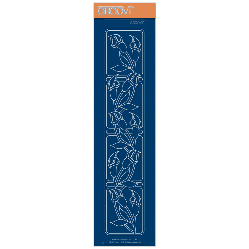 Art Nouveau Lilies Groovi Border Plate