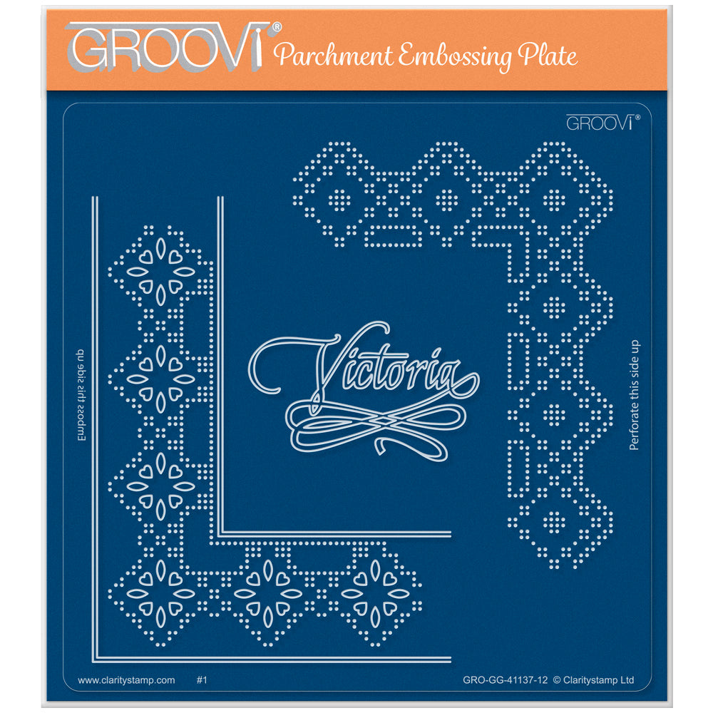 Queen Victoria Lace Duet A5 Square Groovi Piercing Grid (Straight)