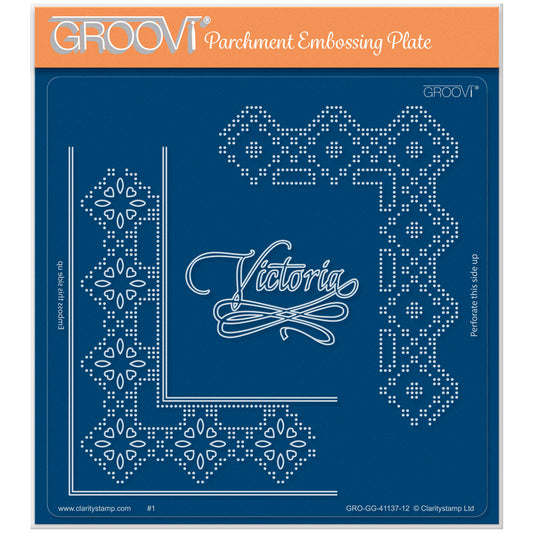 Queen Victoria Lace Duet A5 Square Groovi Piercing Grid (Straight)