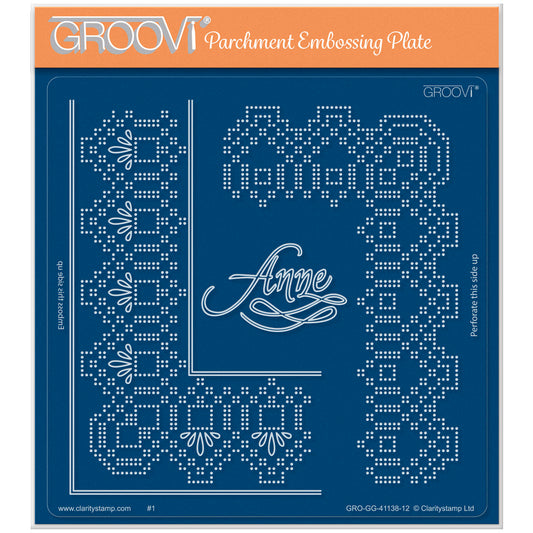 Queen Anne Lace Duet A5 Square Groovi Piercing Grid (Straight)