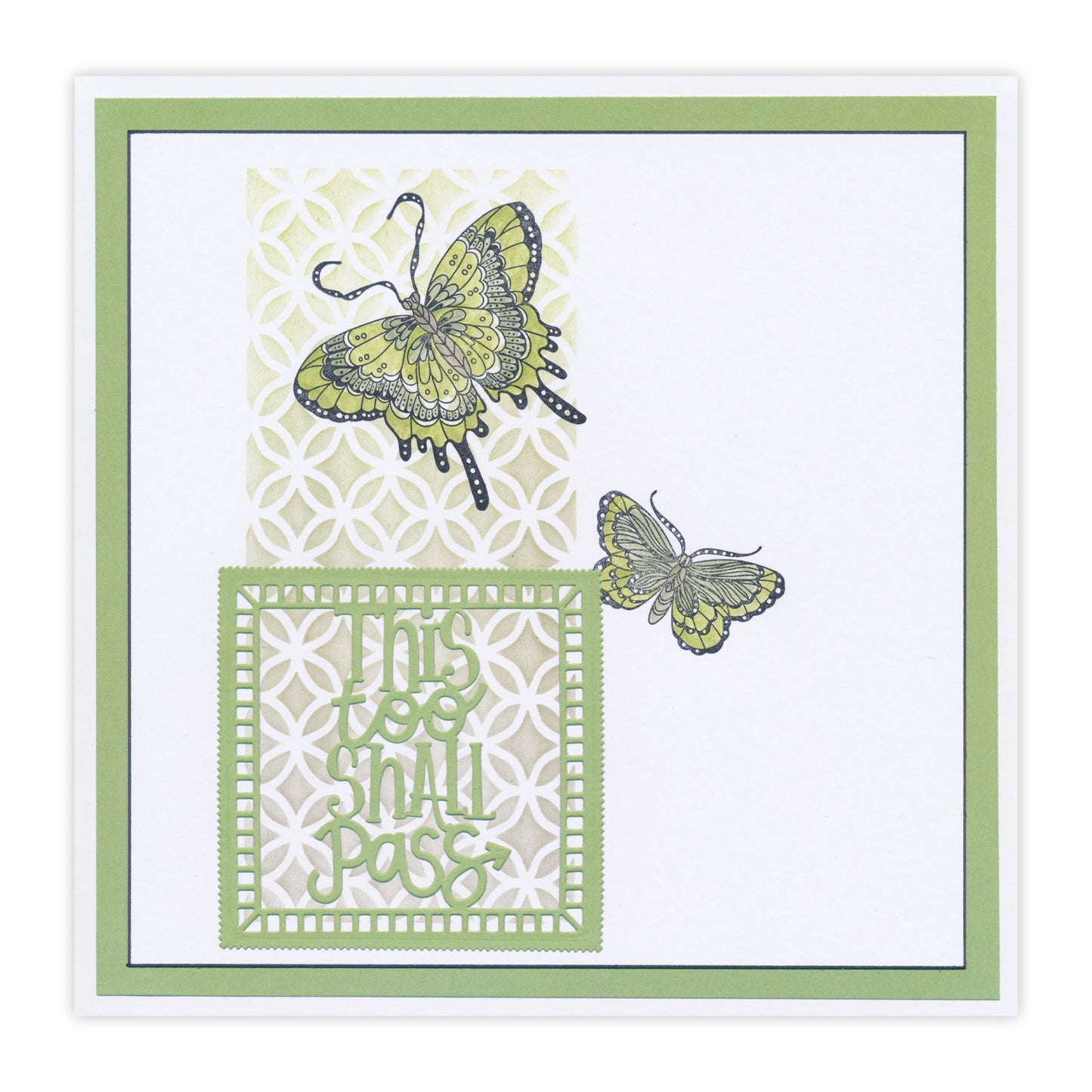 New Design Dies - 46 - This Too Shall Pass Aperture Die 2.8" x 2.8"