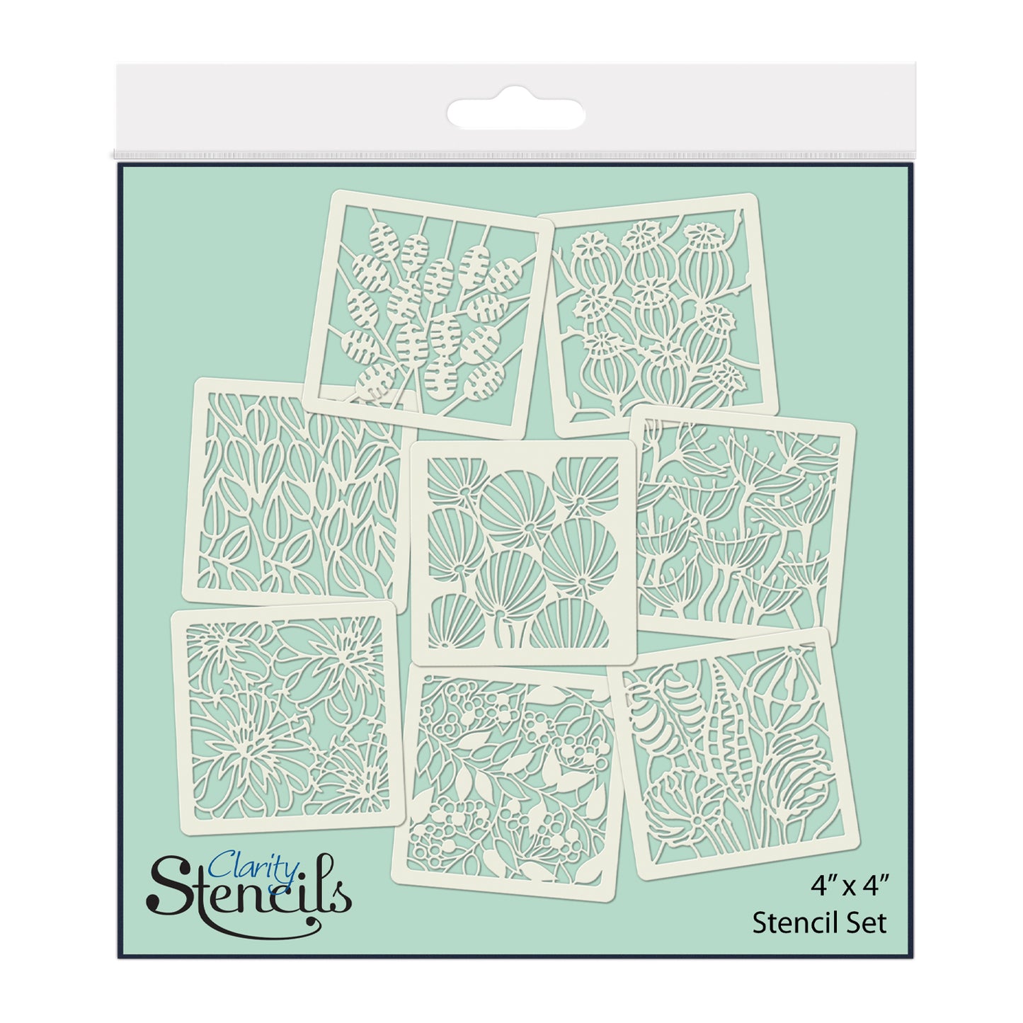 Botanicals 4" x 4" Stencil Collection