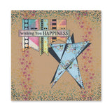 KISS by Clarity - Tina's Retro Stars A5 Stamp Set