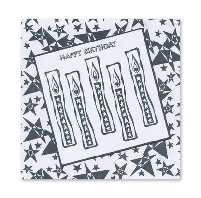 KISS by Clarity - Tina's Retro Stars A5 Stamp Set