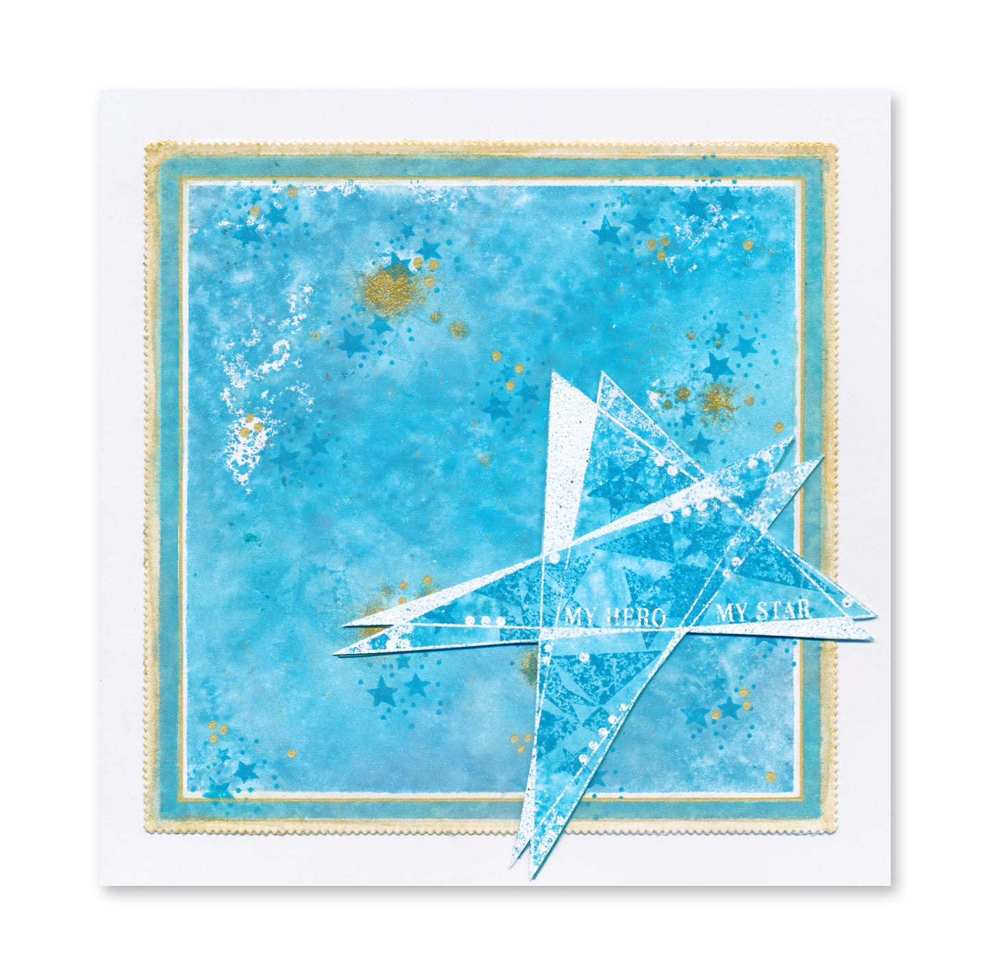 KISS by Clarity - Tina's Retro Stars A5 Stamp Set