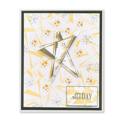 KISS by Clarity - Tina's Retro Set 2 - Bubbles, Stars & Triangles A5 Stamp Trio