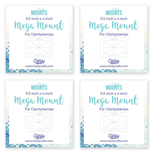 5.5" x 4" Clarity Mega Mount Set of 4