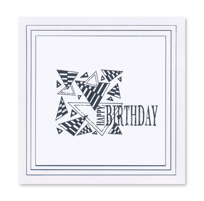 KISS by Clarity - Tina's Retro Set 2 - Bubbles, Stars & Triangles A5 Stamp Trio