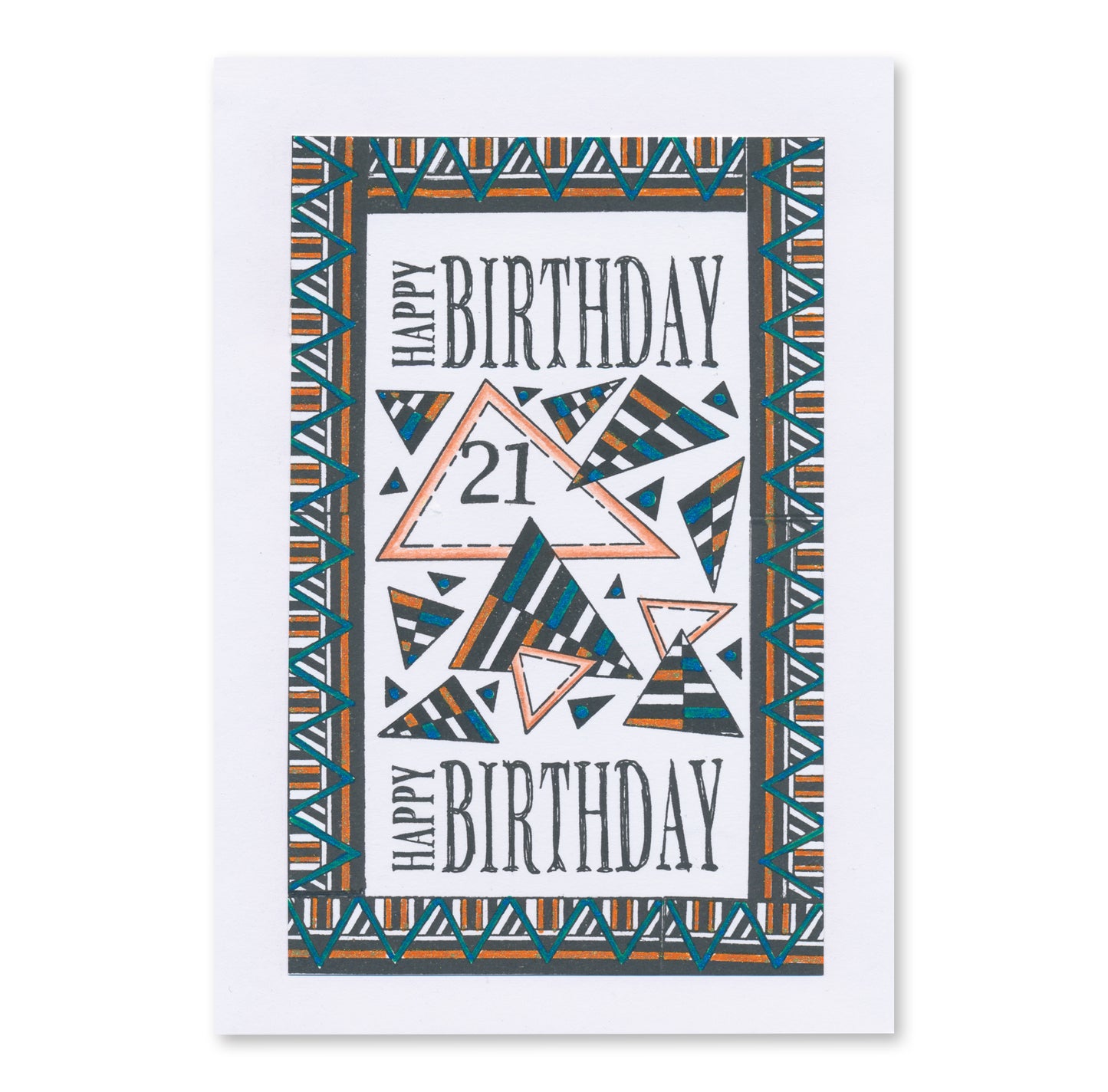 KISS by Clarity - Tina's Retro Set 2 - Bubbles, Stars & Triangles A5 Stamp Trio