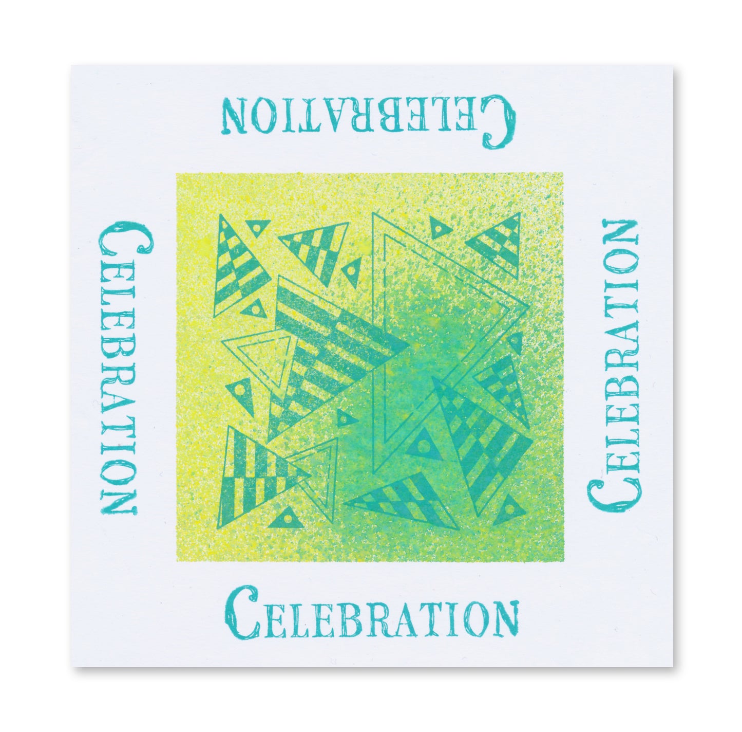 KISS by Clarity - Tina's Retro Triangles A5 Stamp Set