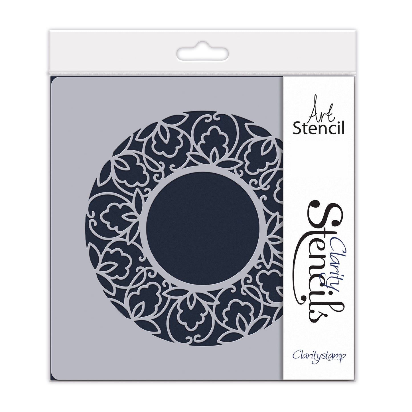 Barbara's SHAC Beauty Circular Decorative Frame 7" x 7" Stencil