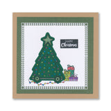 Barbara's SHAC Christmas Tree Wooden Toy A5 Slim Stamp Set