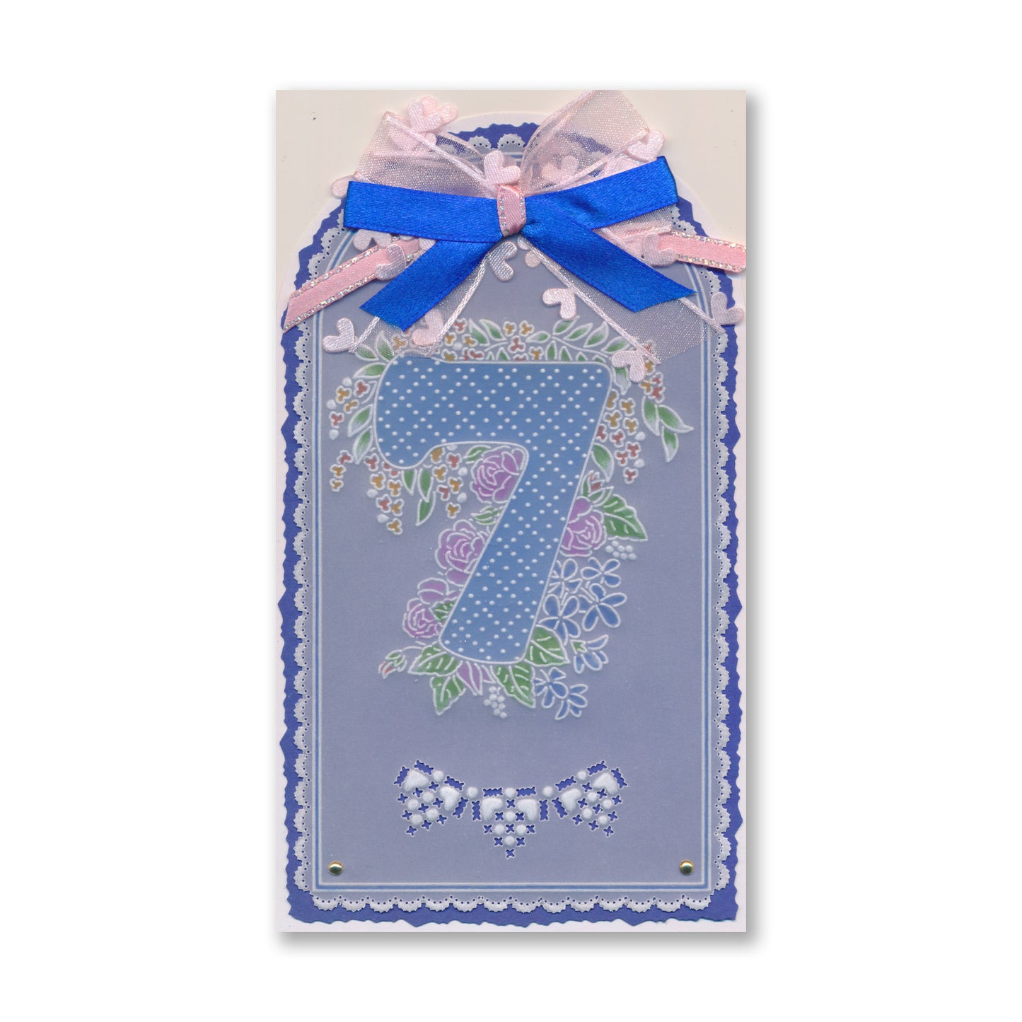 Linda's Floral Number 7 A6 Square Groovi Plate