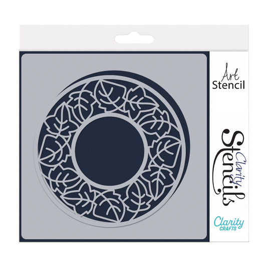 Barbara's Songbird Circular Decorative Frame 7" x 7" Stencil