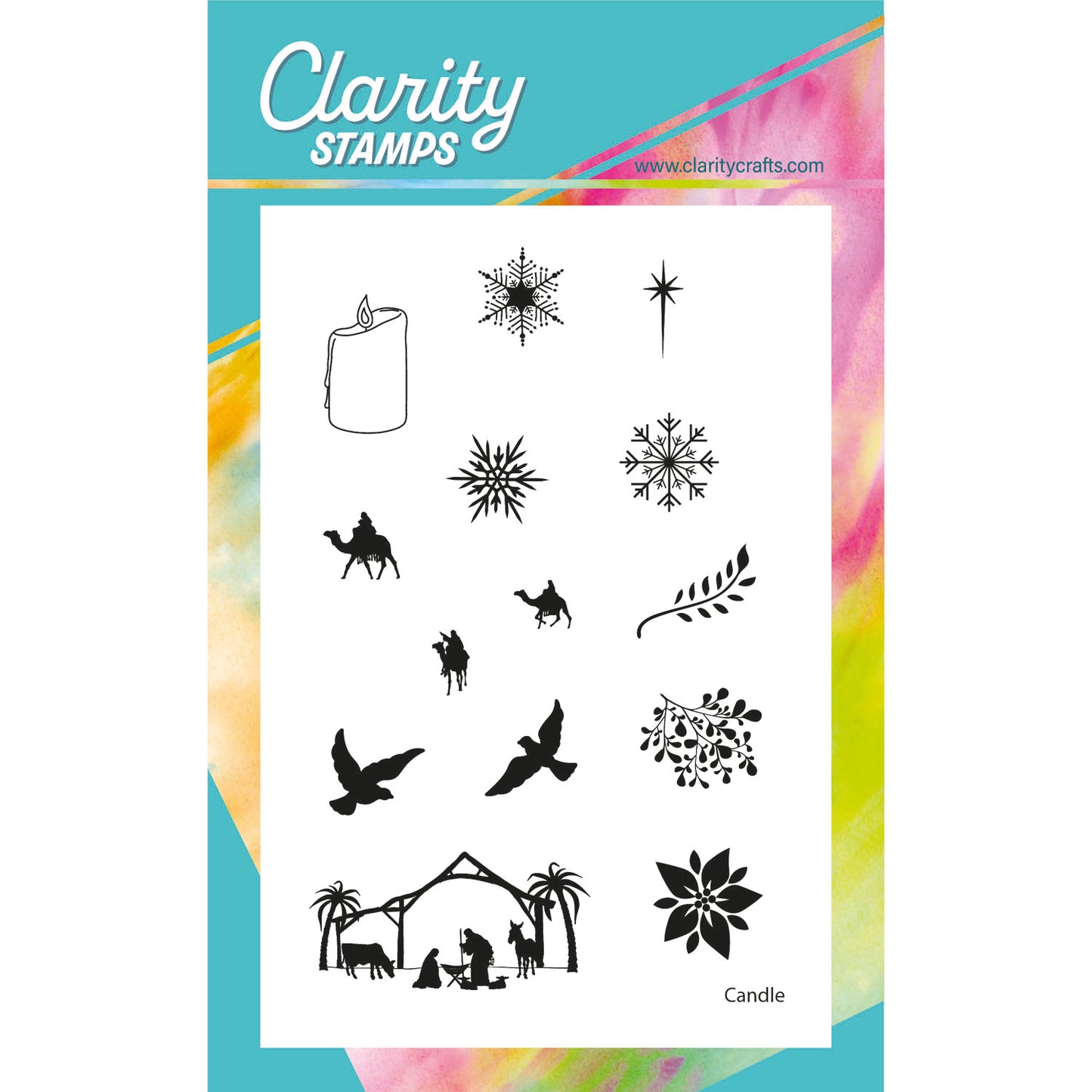 Nativity Miniatures A6 Stamp Set