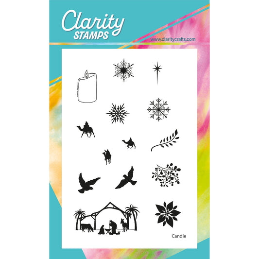 Nativity Miniatures A6 Stamp Set