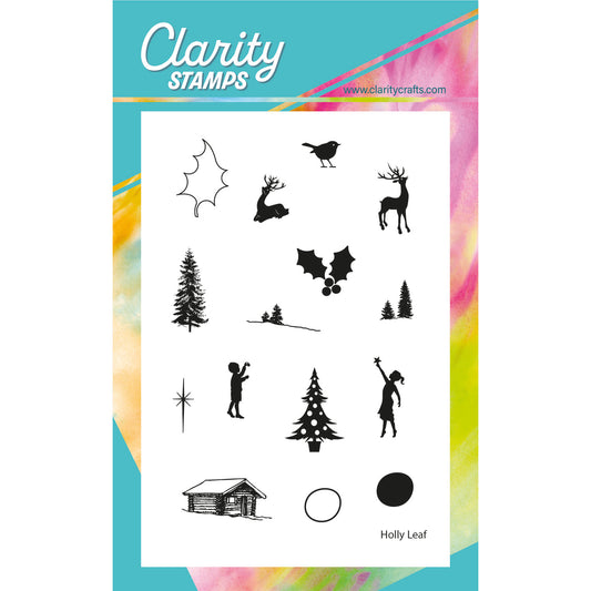 Winter Cabin Miniatures A6 Stamp Set