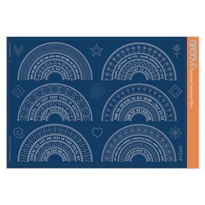 Barbara's SHAC Semi Round Dotted Lace Framers A4 Groovi Plate