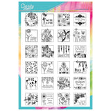 KISS by Clarity - Tina's Flowers Sampler A4 Stamp Set