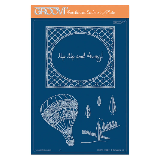 Barbara's SHAC Hot Air Balloon Doodle A5 Groovi Plate