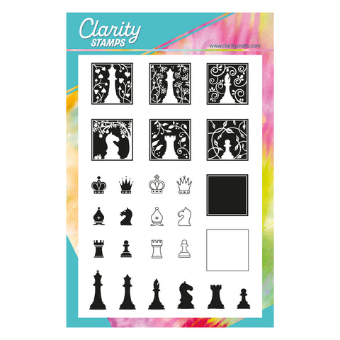 Chess Pieces A5 Stamp Set