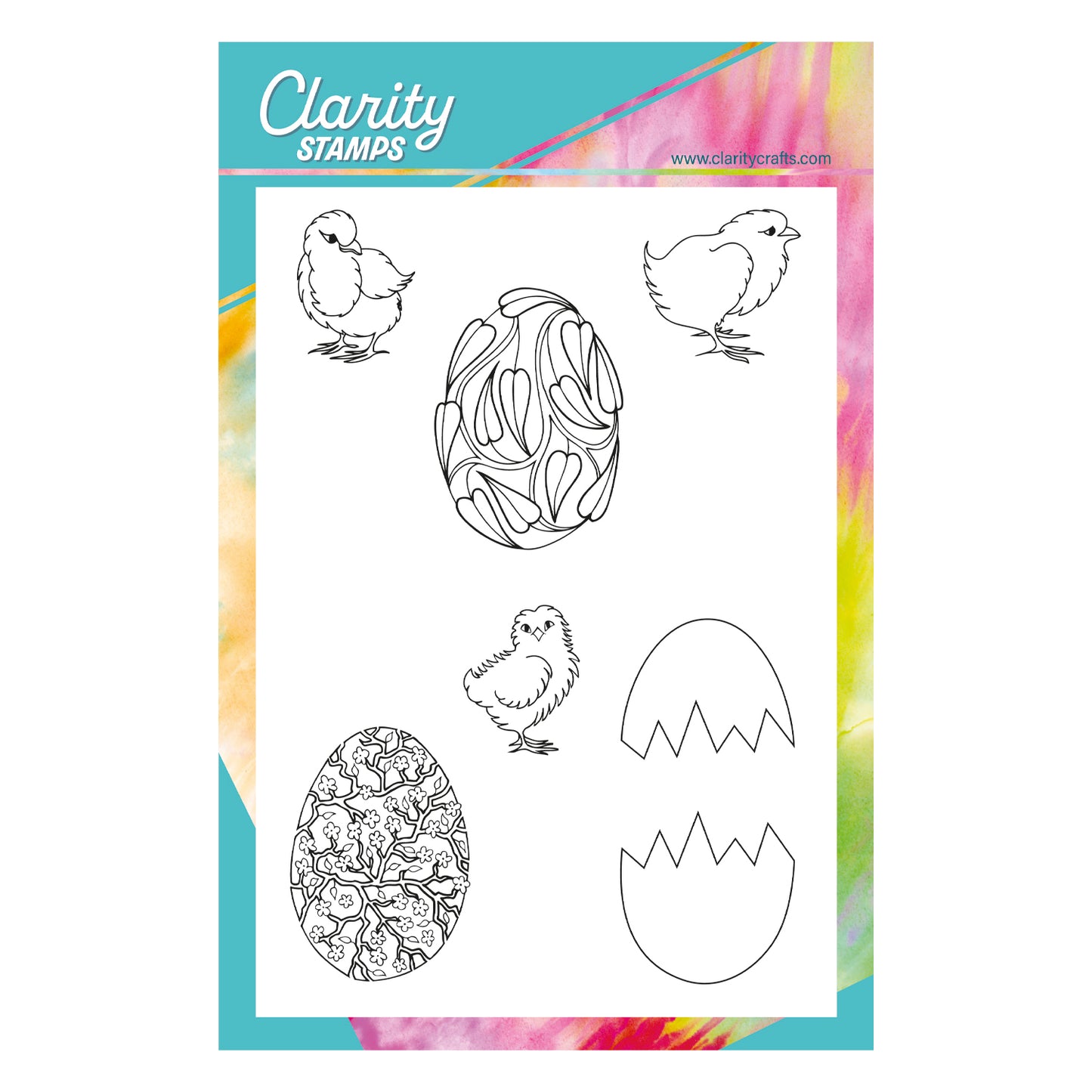 Chicks & Eggs A5 Stamp & Mask Set