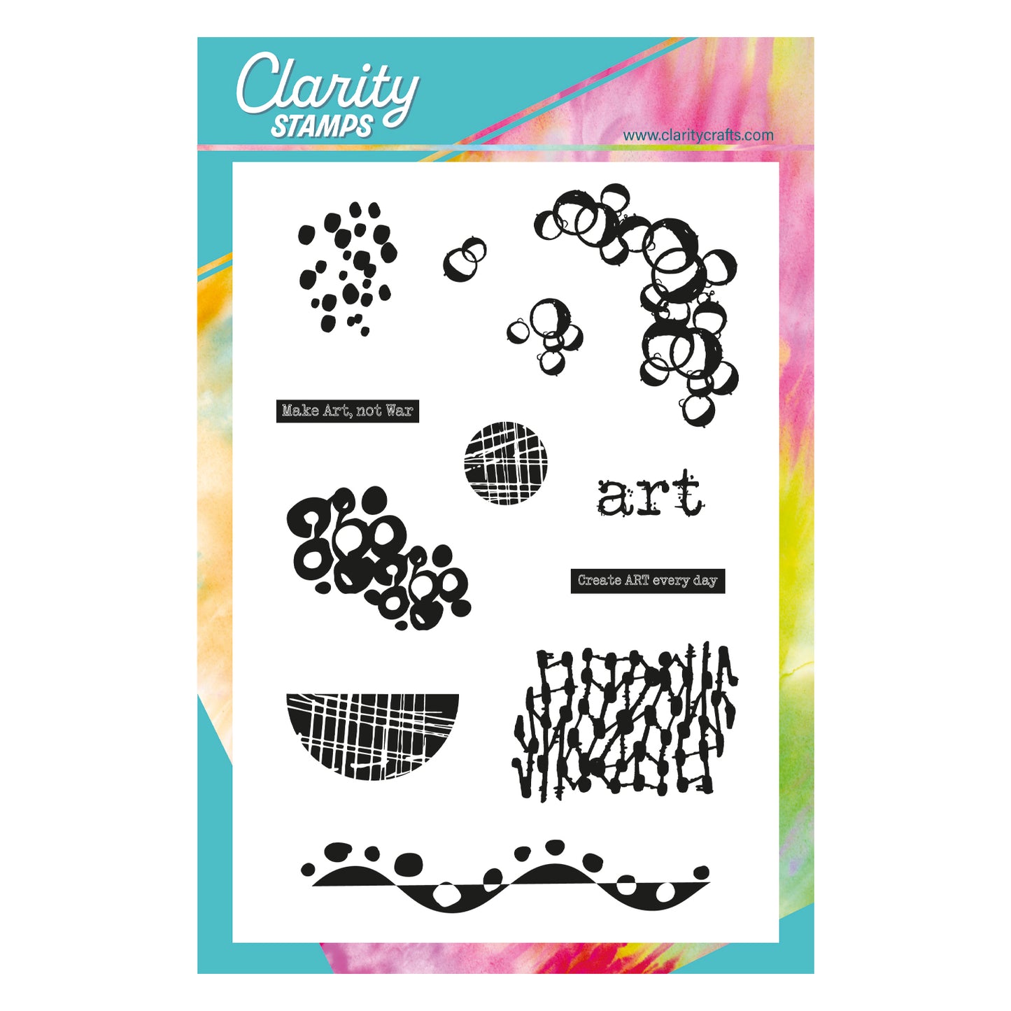 Art - Grunge Elements A5 Stamp Set