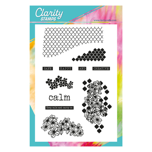 Calm - Grunge Elements A5 Stamp Set