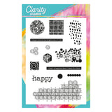 Happy - Grunge Elements A5 Stamp Set