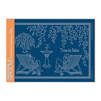 Linda's Deckchairs - In the Garden A5 Groovi Plate