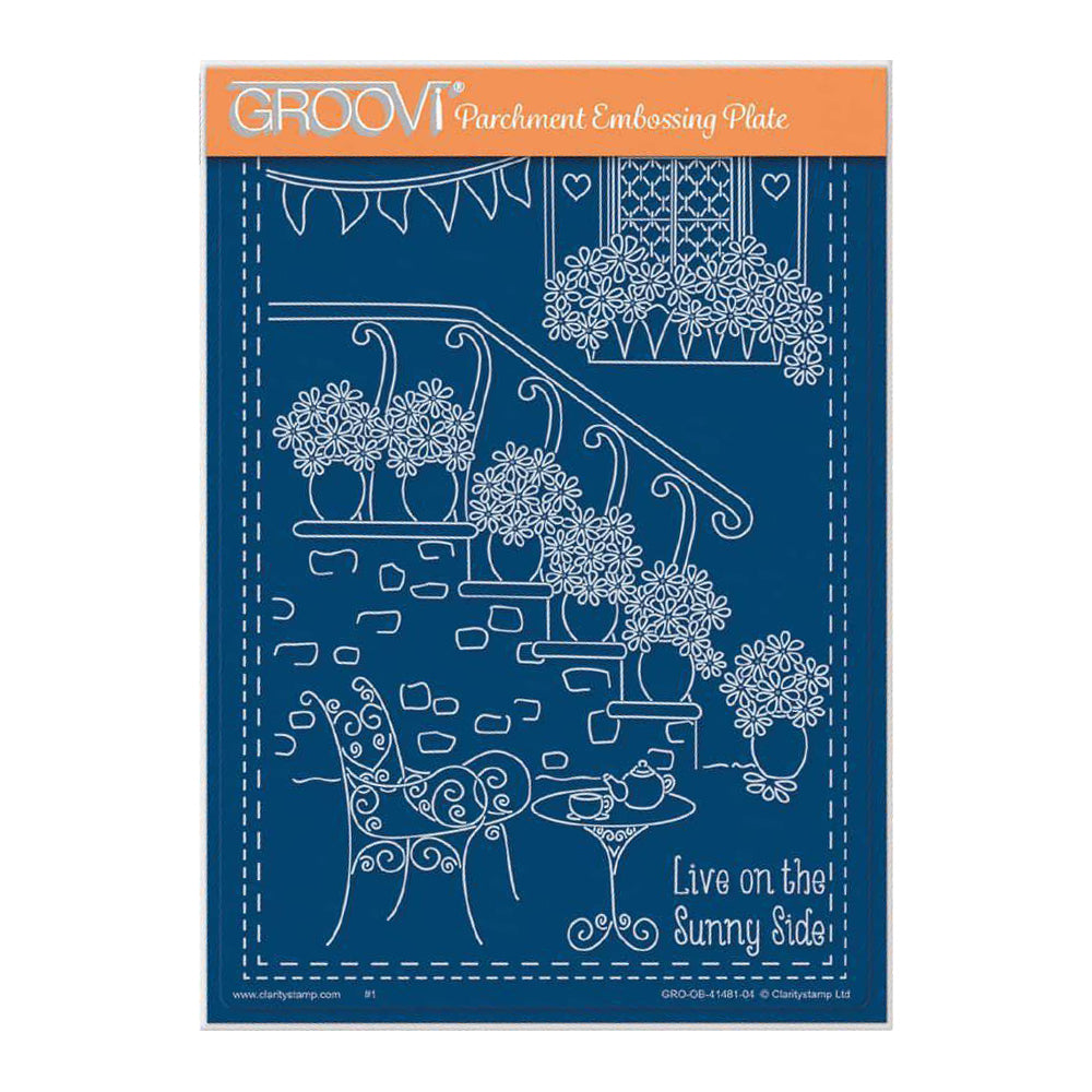 Linda's Floral Steps - In the Garden A5 Groovi Plate